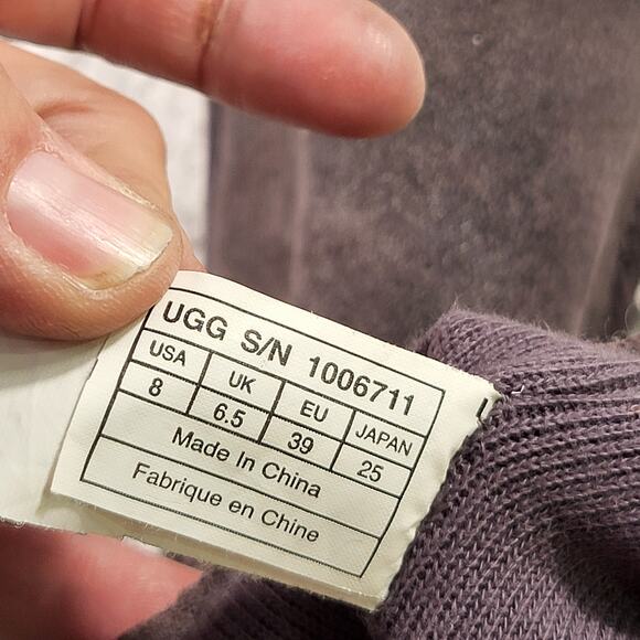 UGG Australia Camaya sequin UGGpure lined boots charcoal gray womens size 8 - Picture 5 of 5